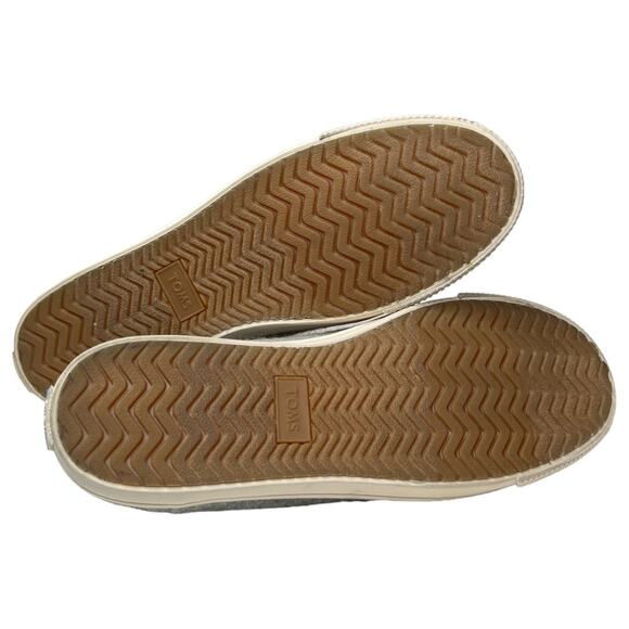 TOMS Carmel Drizzle Gray Felt Sneakers Size 8 - Picture 5 of 7